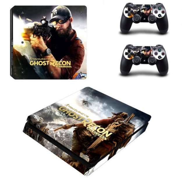 Tom Clancy Vinyl Decal for PS4 Slim Console Cover for PS4 Controller PS4 Slim Skin Sticker