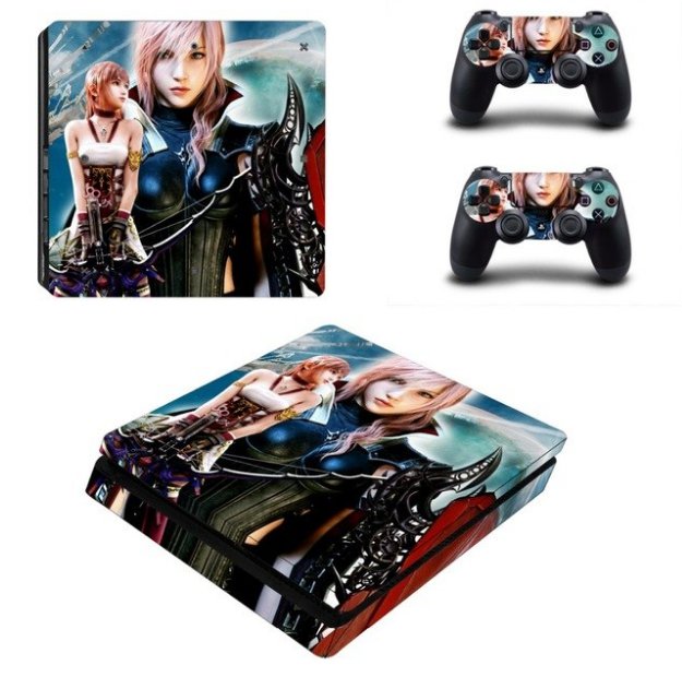 Final Fantasy Vinyl Decal Skin PS4 Slim Sticker for Sony PS4 Slim Console+Controller Stickers