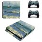 Chinese Painting Decal Skin Vinyl PS4 Slim Console+2 Controller Sticker for PS4 Slim