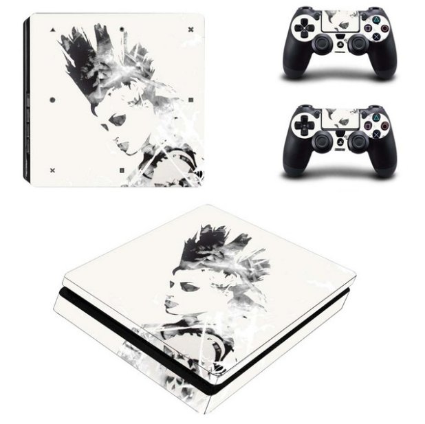 PS4 Slim Skin Sticker Kit for Playstation 4 S Console and Controller - Punk Rock Vinyl Decal