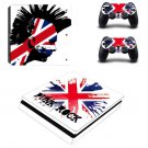 PS4 Slim Skin Sticker Kit for Playstation 4 S Console and Controller - Punk Rock Vinyl Decal
