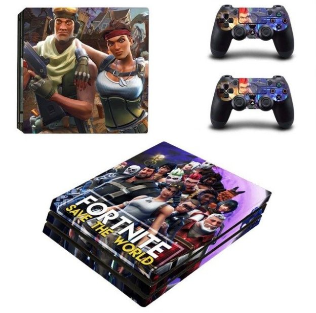 Game F Vinyl Decal PS4 Pro Skin Sticker for Sony PS4 PRO Console & Controllers Skins