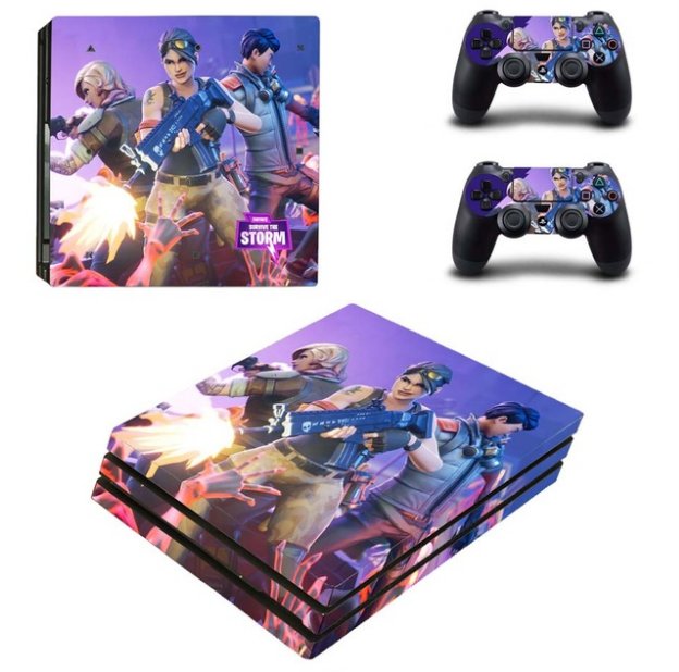 Game F Vinyl Decal PS4 Pro Skin Sticker for Sony PS4 PRO Console & Controllers Skins