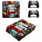 GTA 5 of PS4 Pro Skin Sticker For Sony PS4 PRO Console protection film+2Pcs Controller Skins