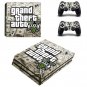 GTA 5 of PS4 Pro Skin Sticker For Sony PS4 PRO Console protection film+2Pcs Controller Skins