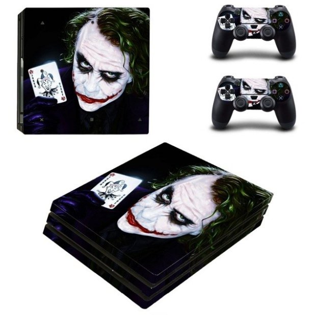 PS4 PRO Sticker The Joker Vinyl Decals Skin for Sony PS4 Pro Console+2Controller Skins