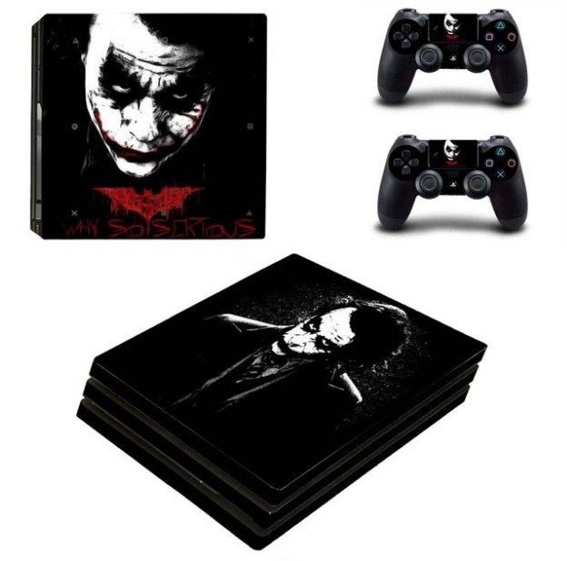 The Joker Decal Skin PS4 PRO Sticker Console+2 Controller Decals Stickers for PS4 PRO