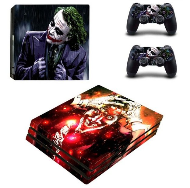 The Joker Decal Skin PS4 PRO Sticker Console+2 Controller Decals Stickers for PS4 PRO