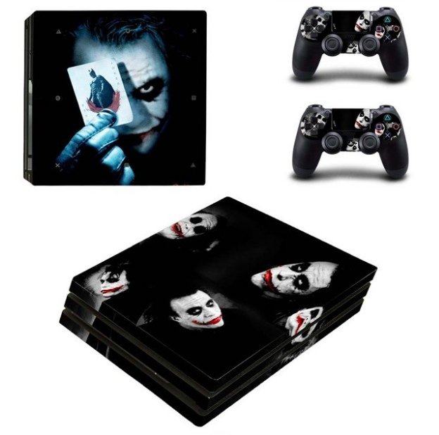 The Joker Decal Skin PS4 PRO Sticker Console+2 Controller Decals Stickers for PS4 PRO