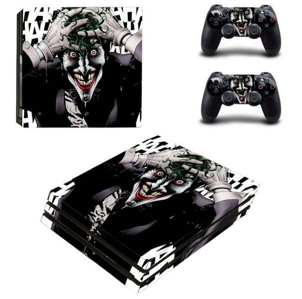The Joker Decal Skin PS4 PRO Sticker Console+2 Controller Decals Stickers for PS4 PRO