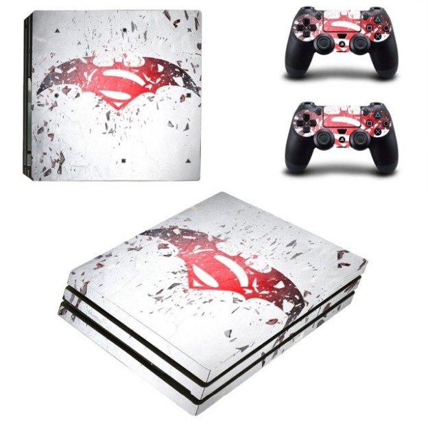 Batman Decal Skin PS4 PRO Sticker Console+2 Controller Decals Stickers for PS4 PRO