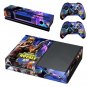F Game Cosole Decal Skin Stickers for Xbox One Console Vinyl Skin+2PCS Controller Stickers