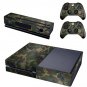 Custom Army Green PVC Protective Film Skins For XBox 1 Console Sticker & 2PCS Controller=Kinect