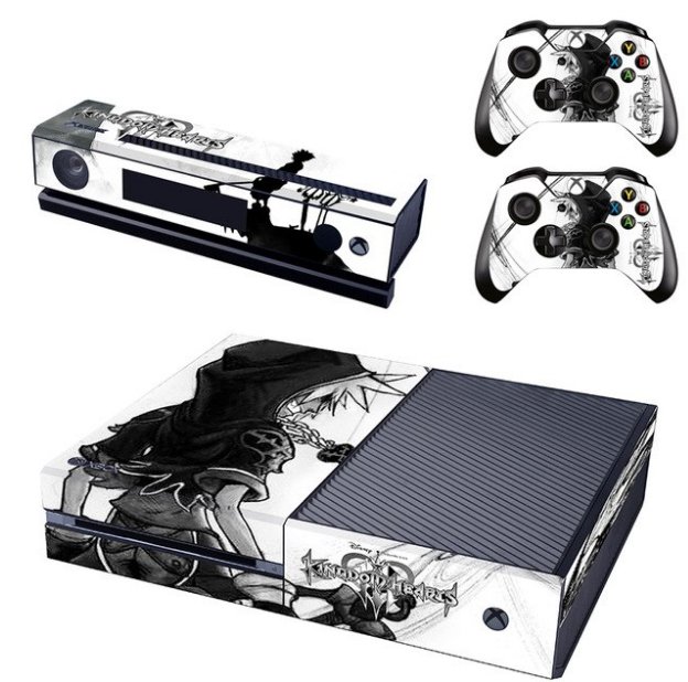 Kingdom Hearts Full Protective Skin Sticker Cover Decal for XBOX 1 Console Kinect +2 controller