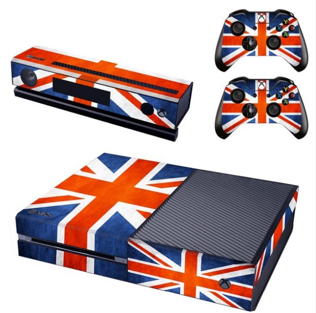UK Flag Vinyl Decal Skin For XBOX ONE Console and Controller Skins Sticker Cover