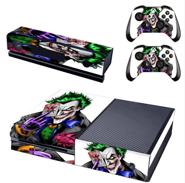 Batman Series Joker Skins Vinyl Decal Sticker For XBOX ONE Console+2Wireless Controller