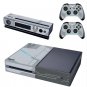 Gray Full Protective Skin Sticker Cover Decal for XBOX 1Console Kinect +2 controller skins