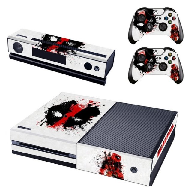 DeadPool Vinyl Skins For XBOX ONE Console And 2PCS PVC Decal Kinrct ...