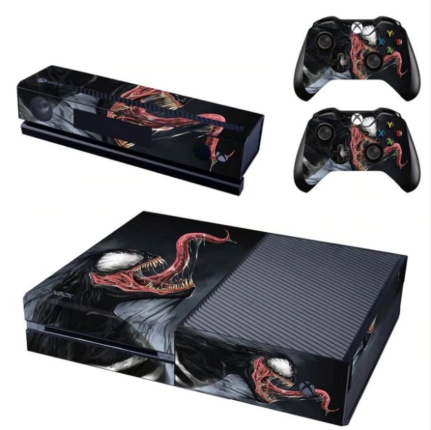 Venom Skin Sticker Vinyl Decal Skins for XBOX 1 Console + Controller Full Body Cover