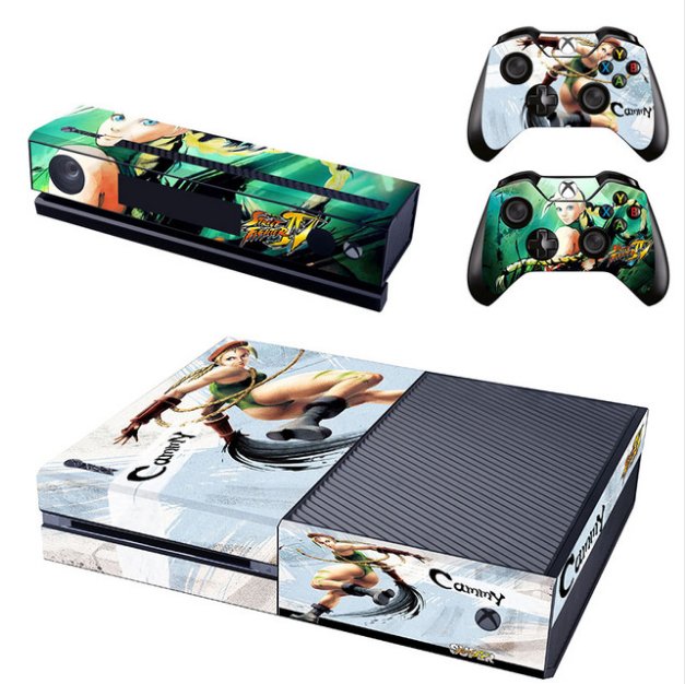 Street Fighter:CAMMY Console and Controller Skin Set-TV Show Adventure Comic-For Xbox 1 Vinyl Design