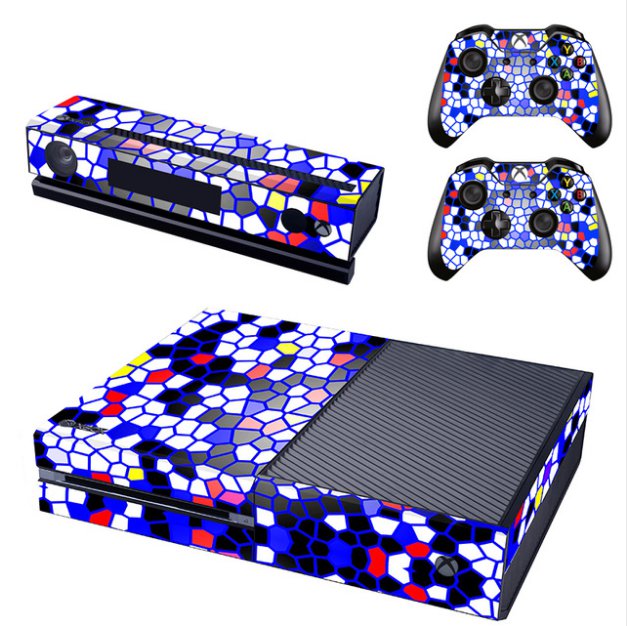 Multi Color Vinyl Decal Skin Stickers Cover For Xbox One Console Kinect 2 Controllers