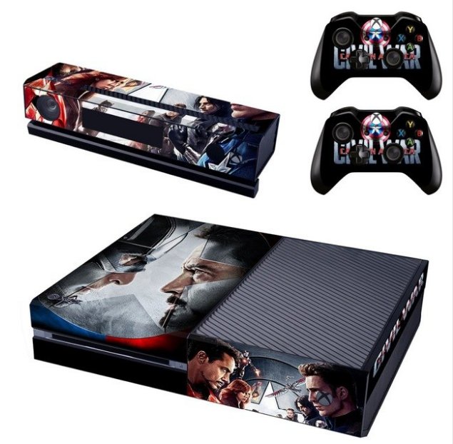 For XBOX ONE Console Skin and Controller Skins Sticker: Vinyl Decals Star Wars:Clvil War