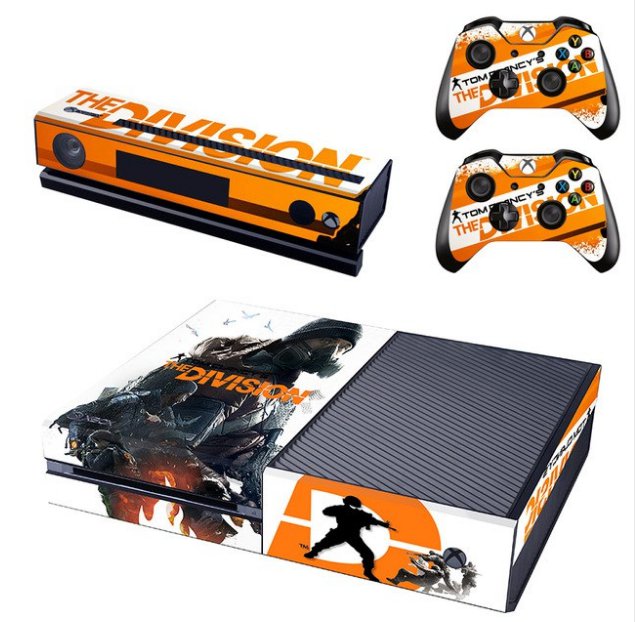 Tom Clancy's The Division Protective Vinyl Skin Decal For Xbox 1 Console+2PCS Controller
