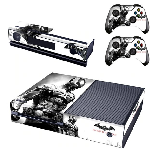 BATMAN ARKHAM KNIGHT Full Protective Skin Sticker Cover Decal for XBOX 1Console Kinect+2 controller