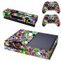 Designer Skin Sticker for the Xbox One Console With Two Wireless Controller Decals - Bomb