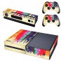 Multi Color Decal Skin Vinyl Decal Full Body Cover Skins Sticker for XBOX 1 Console+2Controller
