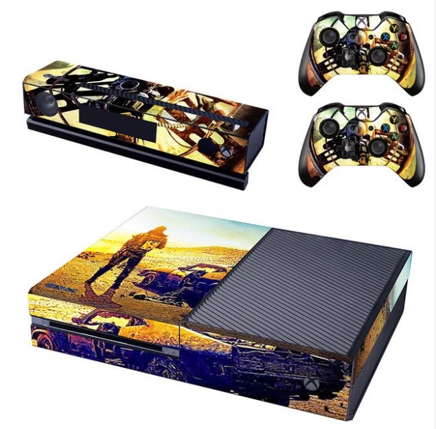 Designer Skin Sticker for Xbox One Console with Two Free Wireless Controller Decals Skinc Cover