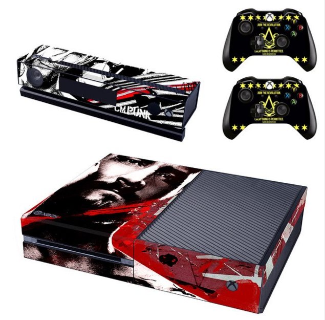 CM Punk Vinyl Decal Skin Stickers Cover For Xbox One Console Kinect 2 Controllers