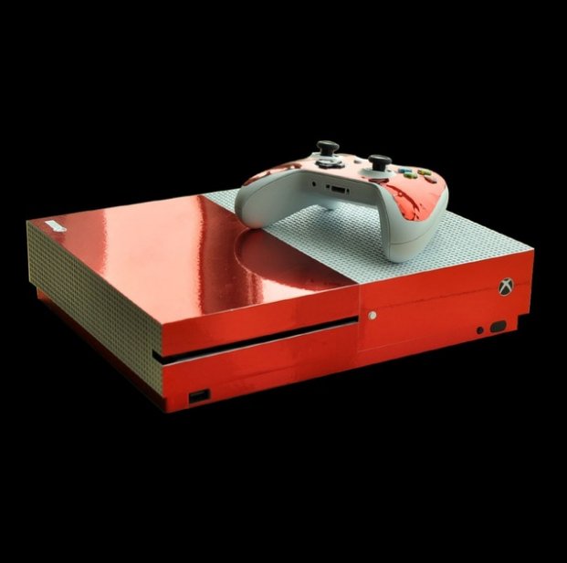 Red Vinyl Decals Skin Sticker For XBOX ONE Slim Console and Controller Skins Cover