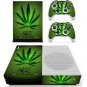 Vinyl Decal Decal Skin:Green Leaves Skin Sticker For Microsoft XBOX 1 Console+Wireless Controller