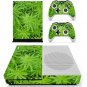 Vinyl Decal Decal Skin:Green Leaves Skin Sticker For Microsoft XBOX 1 Console+Wireless Controller