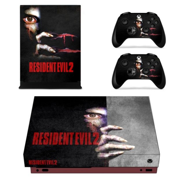 Console Skin Resident Evil 7 Decal Sticker+2 Controller Skins Vinyl Decal for XBOX 1 X Sticker