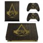 Assassins Creed Vinyl Decal Cover Protective Warp Skin for XBOX 1 X Console Skin+2Controllers