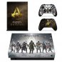 Assassins Creed Vinyl Decal Cover Protective Warp Skin for XBOX 1 X Console Skin+2Controllers