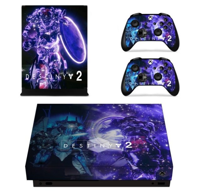 Vinyl Design Skin Destiny 2 Sticker Cover for XBOX 1 X Console+2Controller Skins Cover Protective