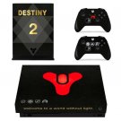 Destiny 2 Vinyl Cover Decal Xbox 1 X Skin Sticker for Xbox 1 X Console 2 Controller Protective
