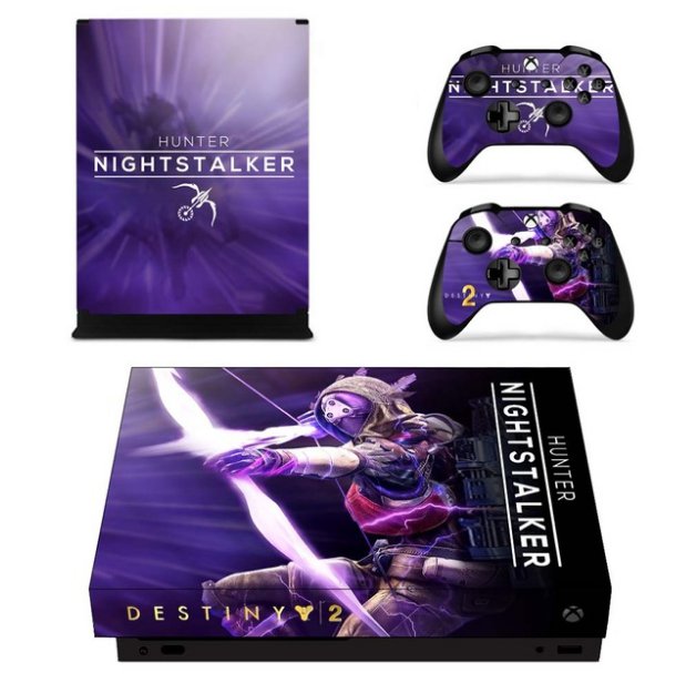 Destiny 2 Vinyl Cover Decal Xbox 1 X Skin Sticker for Xbox 1 X Console 2 Controller Protective