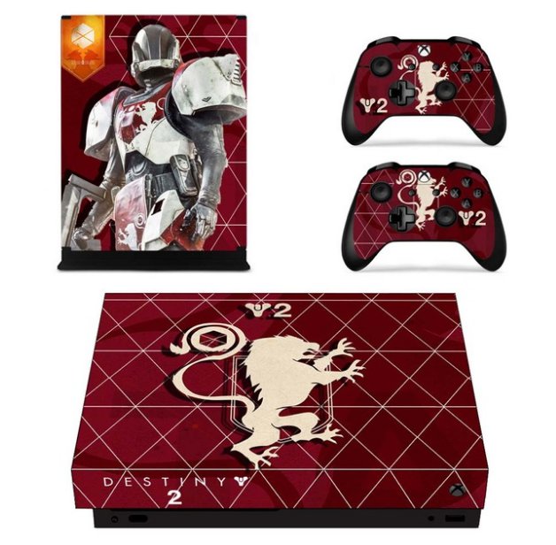 Destiny 2 Vinyl Cover Decal Xbox 1 X Skin Sticker for Xbox 1 X Console 2 Controller Protective