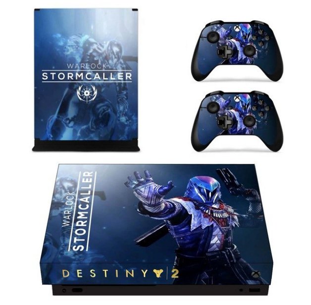 Destiny 2 Vinyl Skin Decals Sticker Kit for XBOX 1 X Console+2Wireless Controller Skins Full Cover