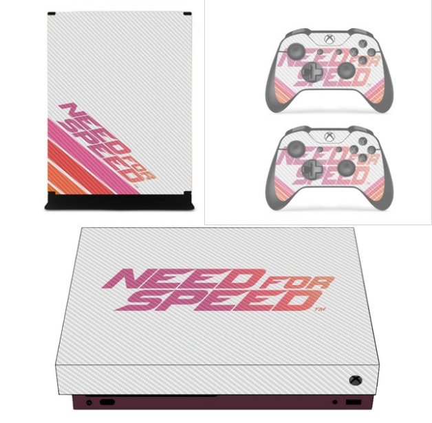 Console Skin Need for Speed Decal Sticker+2 Controller Skins Vinyl Decal Cover Set for XBOX 1 X
