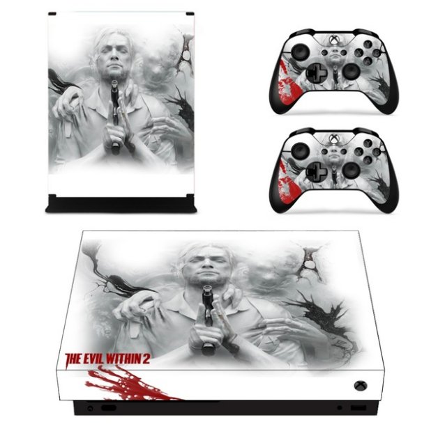 The Evil Within 2 Vinyl Cover Decal Skin Sticker for XBOX 1 X Console+2Controller Protective