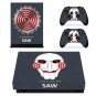 JIGSAW SAW Vinyl Cover Decal Xbox 1 X Skin Sticker For Xbox 1 X Console 2 Controller Protective