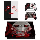 JIGSAW SAW Vinyl Cover Decal Xbox 1 X Skin Sticker For Xbox 1 X Console 2 Controller Protective