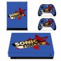Sonic Forces Vinyl Cover Decal Skin Sticker for XBOX 1 X Console+2Controller Protective