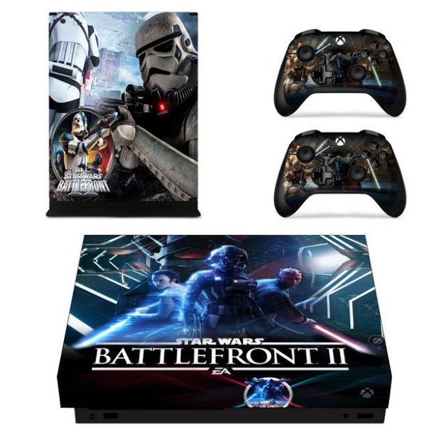 Star Wars Vinyl Cover Decal Xbox 1 X Skin Sticker For Xbox 1 X Console 2 Controller Protective Skins