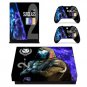 Design 2 Vinyl Skin Decal Xbox 1 X Skin Sticker for Xbox 1 X Console+2 Controller Protective Skins